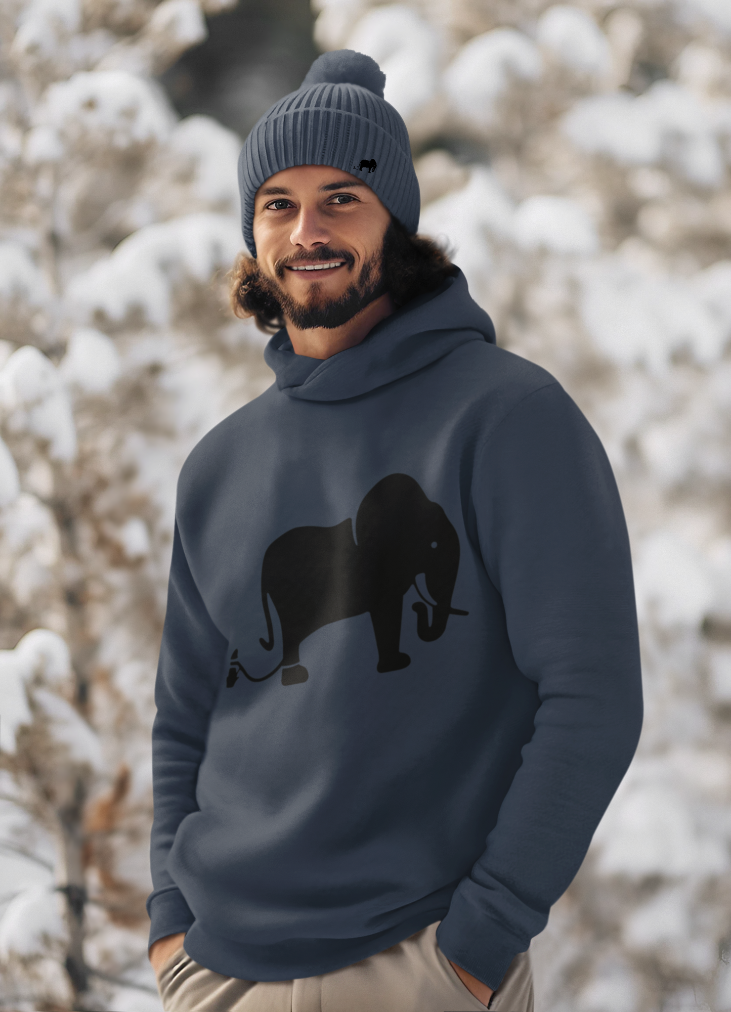 1.6 Men's Hoodie & Beanie Sets - Petrol Blue