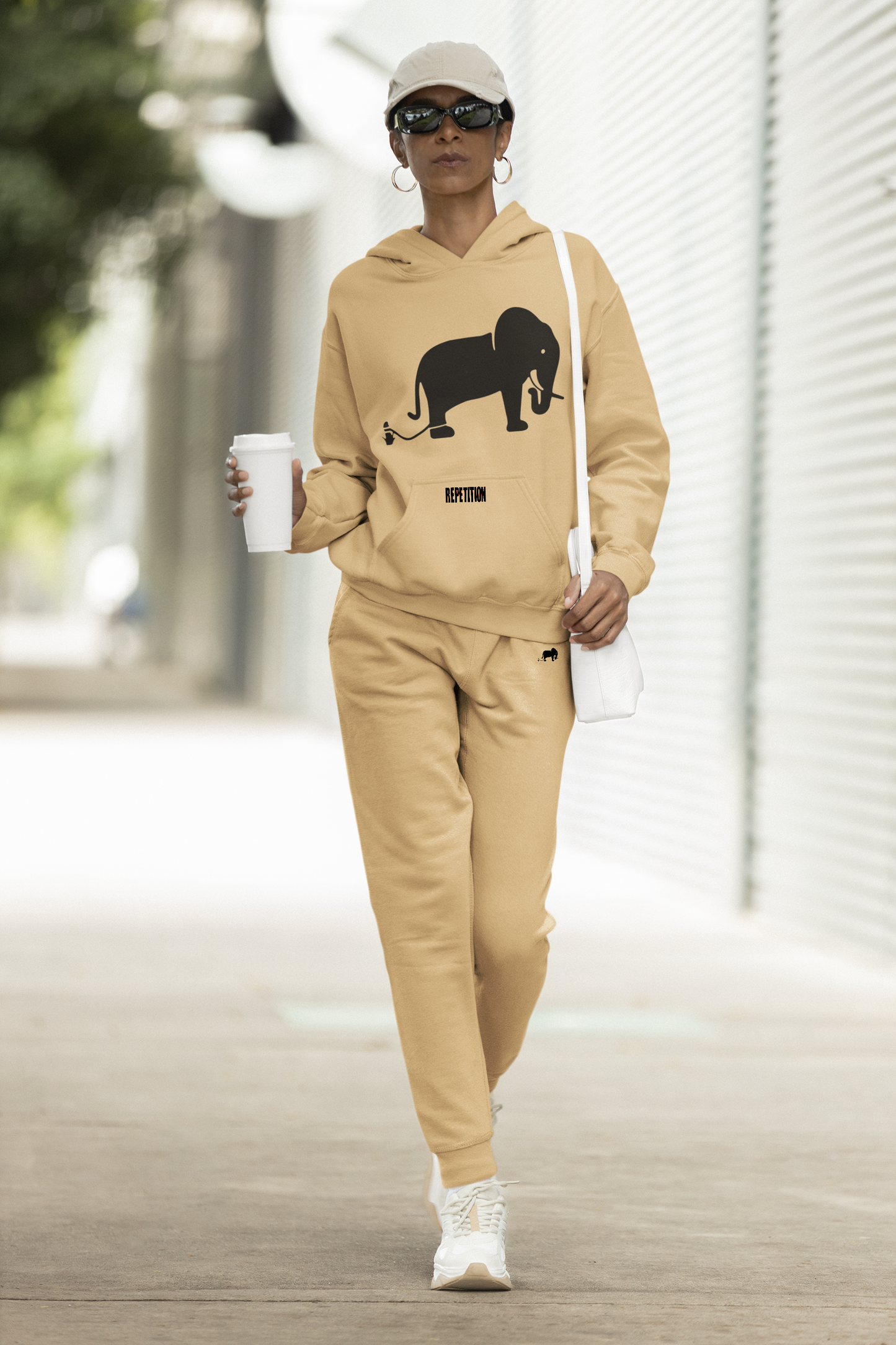 1.5 Women's Hoodie and Jogger Sets - Khaki