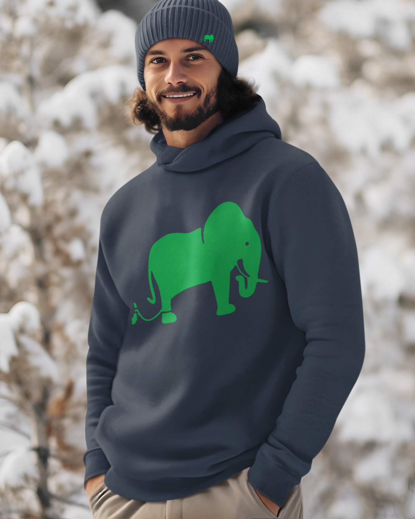 1.6 Men's Hoodie & Beanie Sets - Petrol Blue