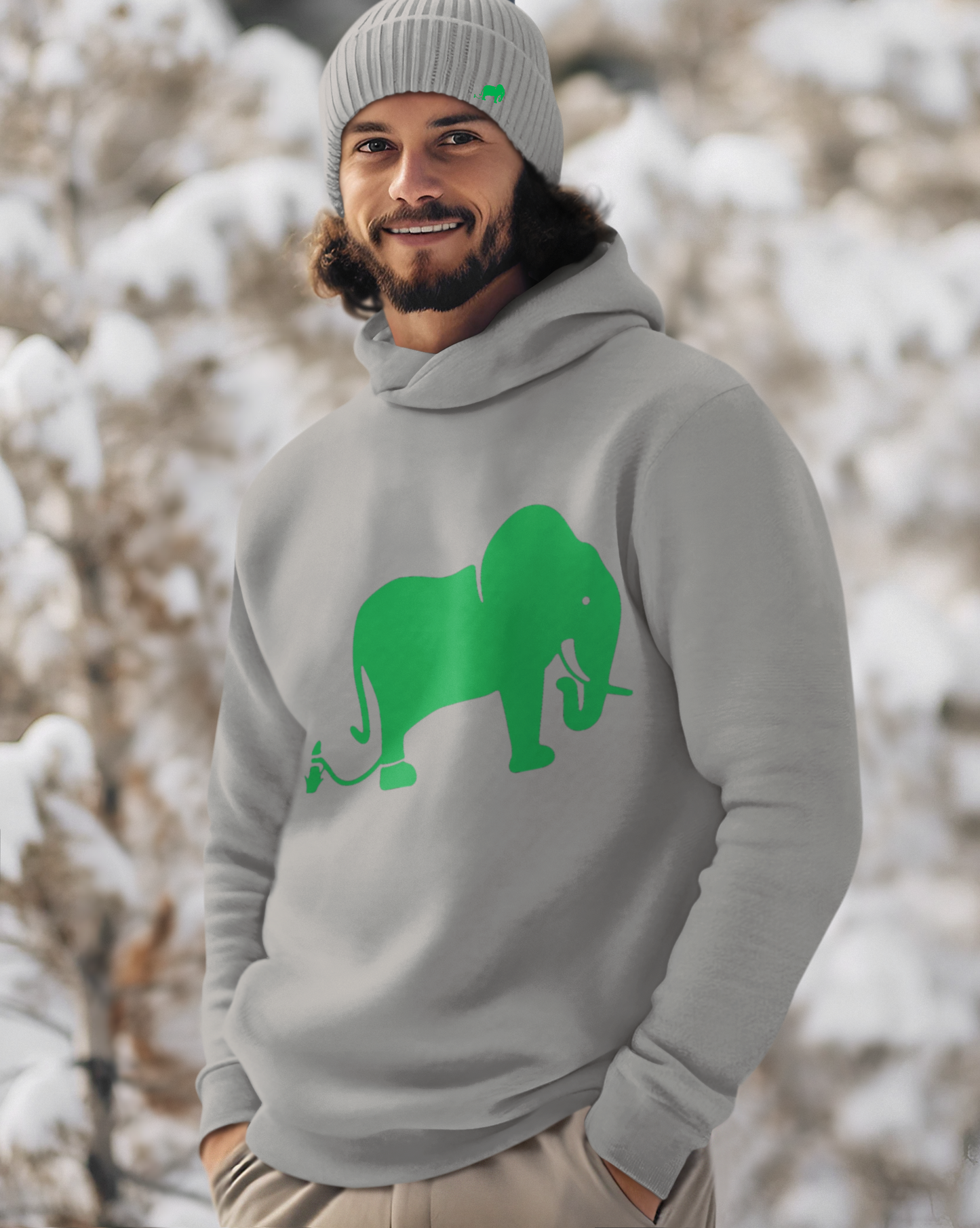 1.7 Men's Hoodie & Beanie Sets - Grey