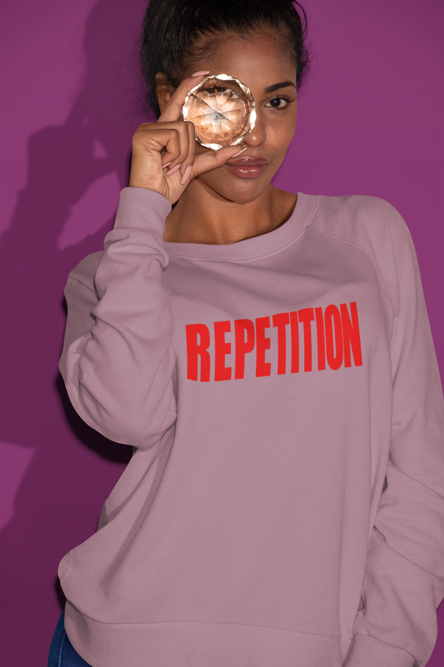3.1 Women's Crewneck Pullovers - Hazy Pink